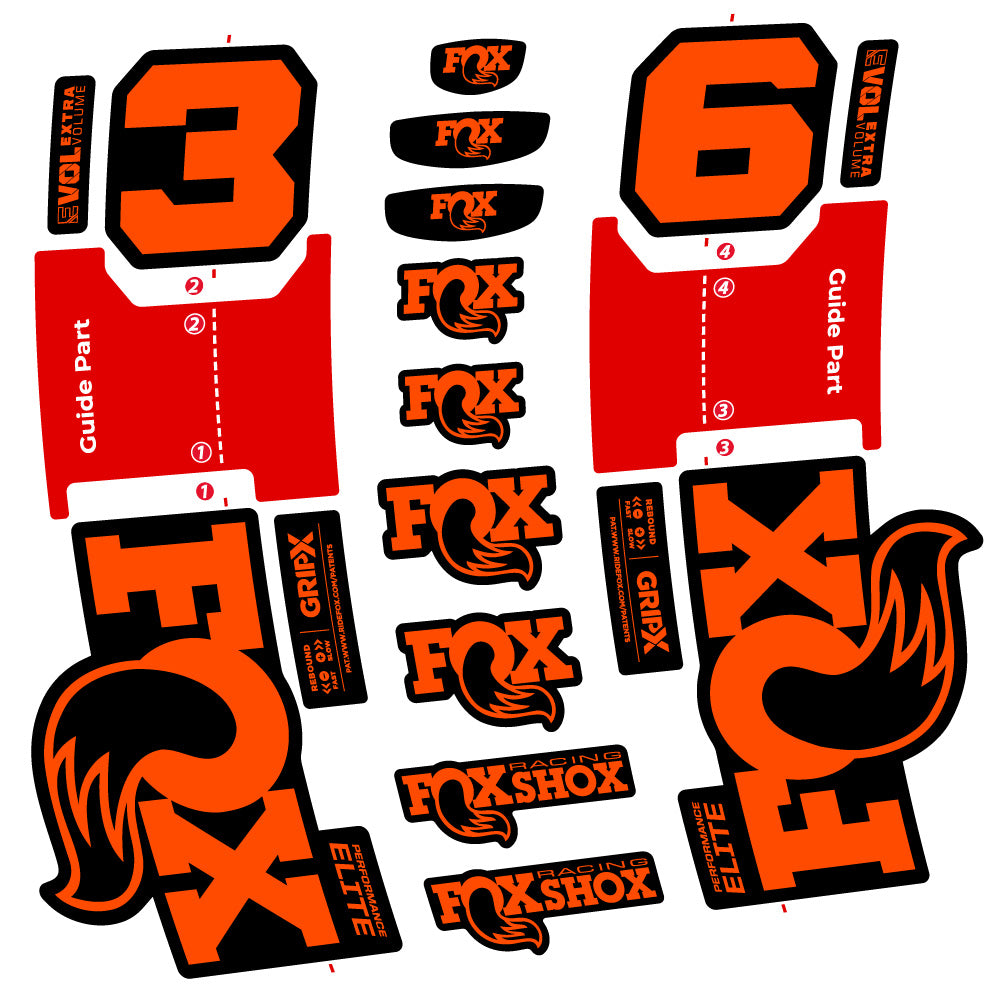 Adesivi Forcella Fox 36 Performance Elite in vinile
