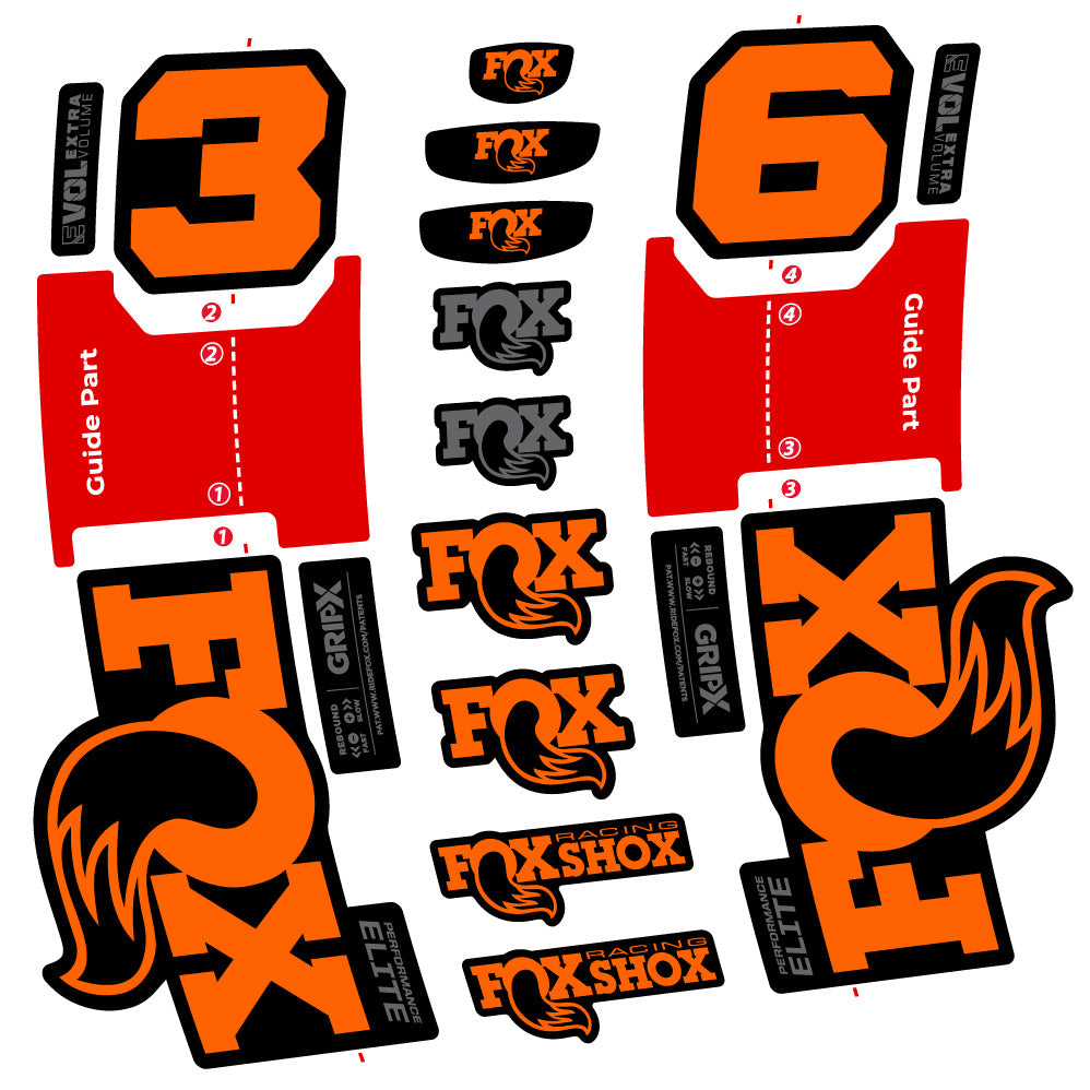 Adesivi Forcella Fox 36 Performance Elite in vinile