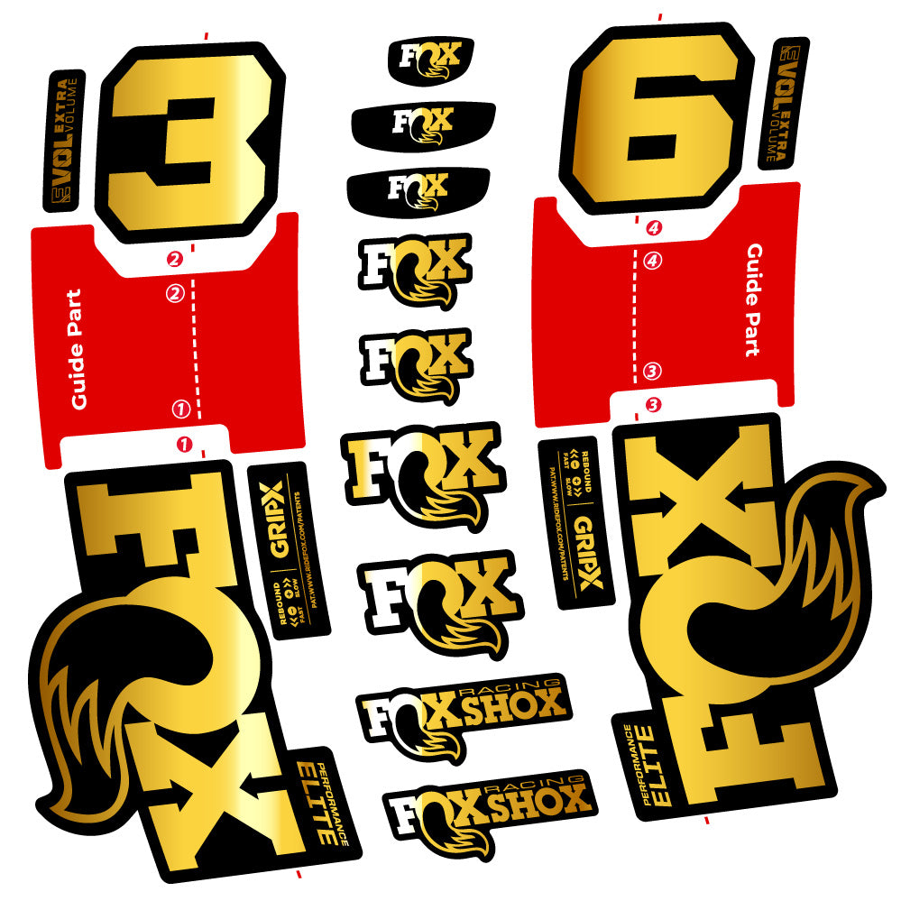 Adesivi Forcella Fox 36 Performance Elite in vinile