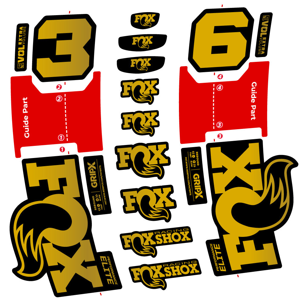 Adesivi Forcella Fox 36 Performance Elite in vinile