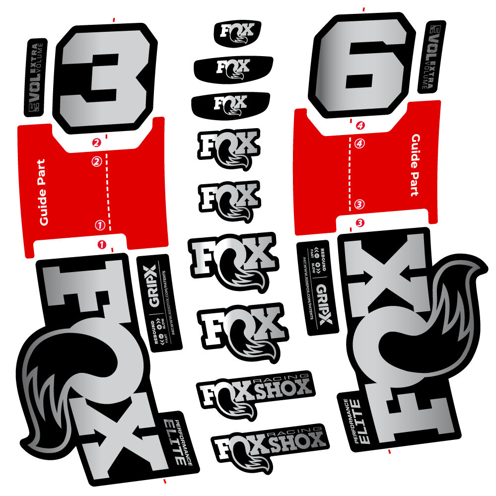 Adesivi Forcella Fox 36 Performance Elite in vinile
