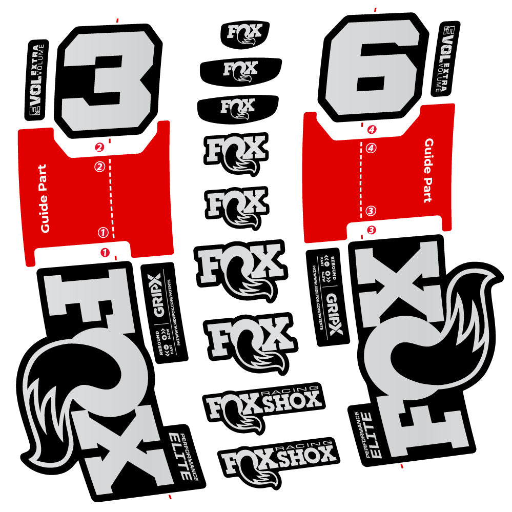 Adesivi Forcella Fox 36 Performance Elite in vinile