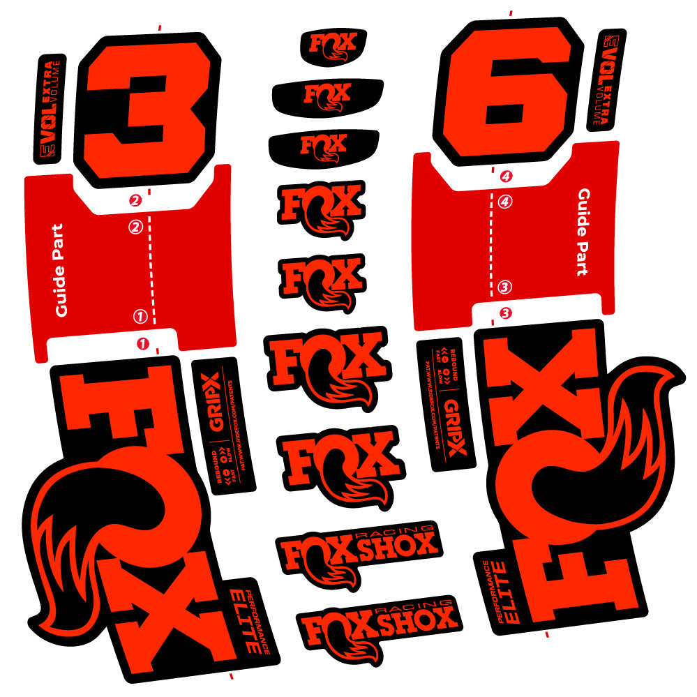 Adesivi Forcella Fox 36 Performance Elite in vinile