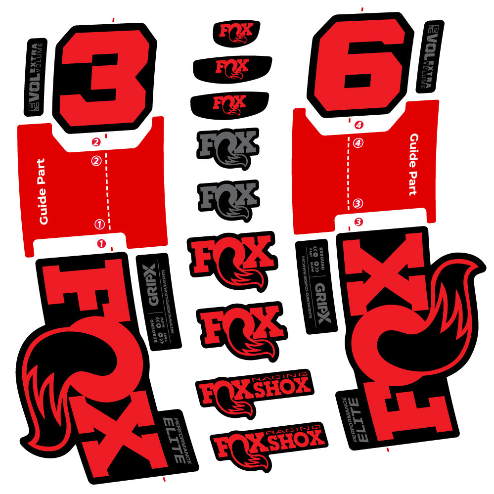 Adesivi Forcella Fox 36 Performance Elite in vinile