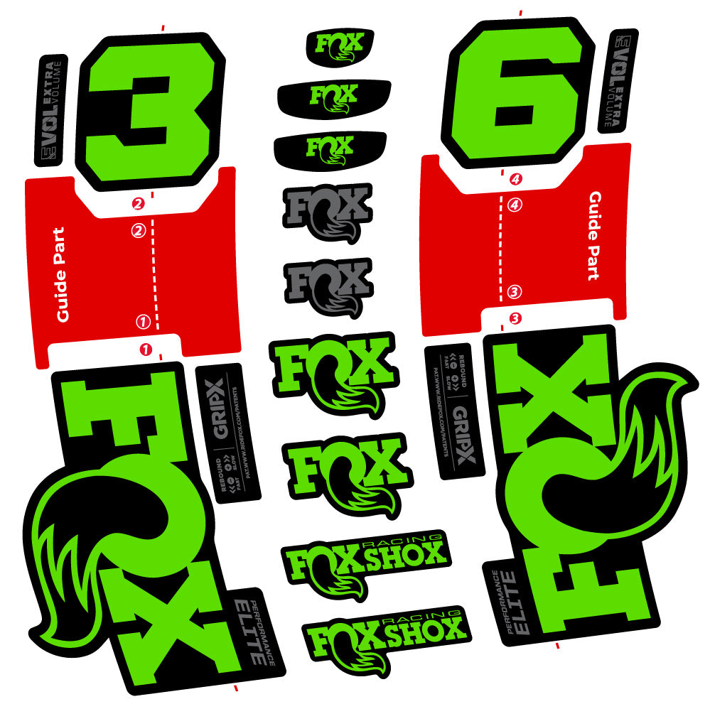 Adesivi Forcella Fox 36 Performance Elite in vinile