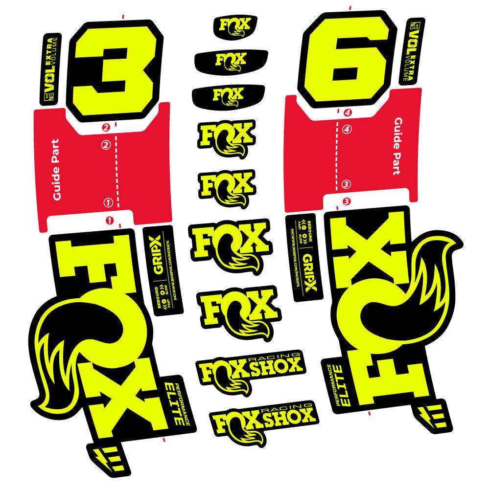 Adesivi Forcella FOX 36 Performance Elite E-Optimized in vinile