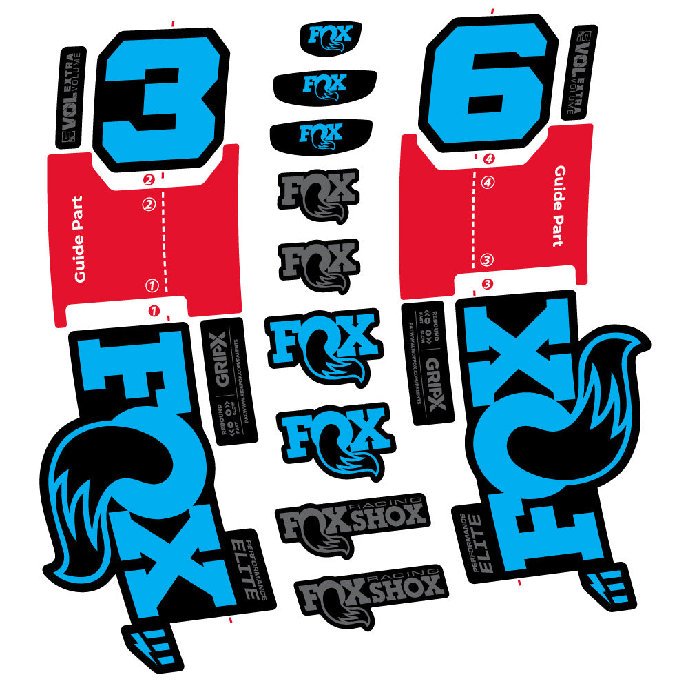 Adesivi Forcella FOX 36 Performance Elite E-Optimized in vinile
