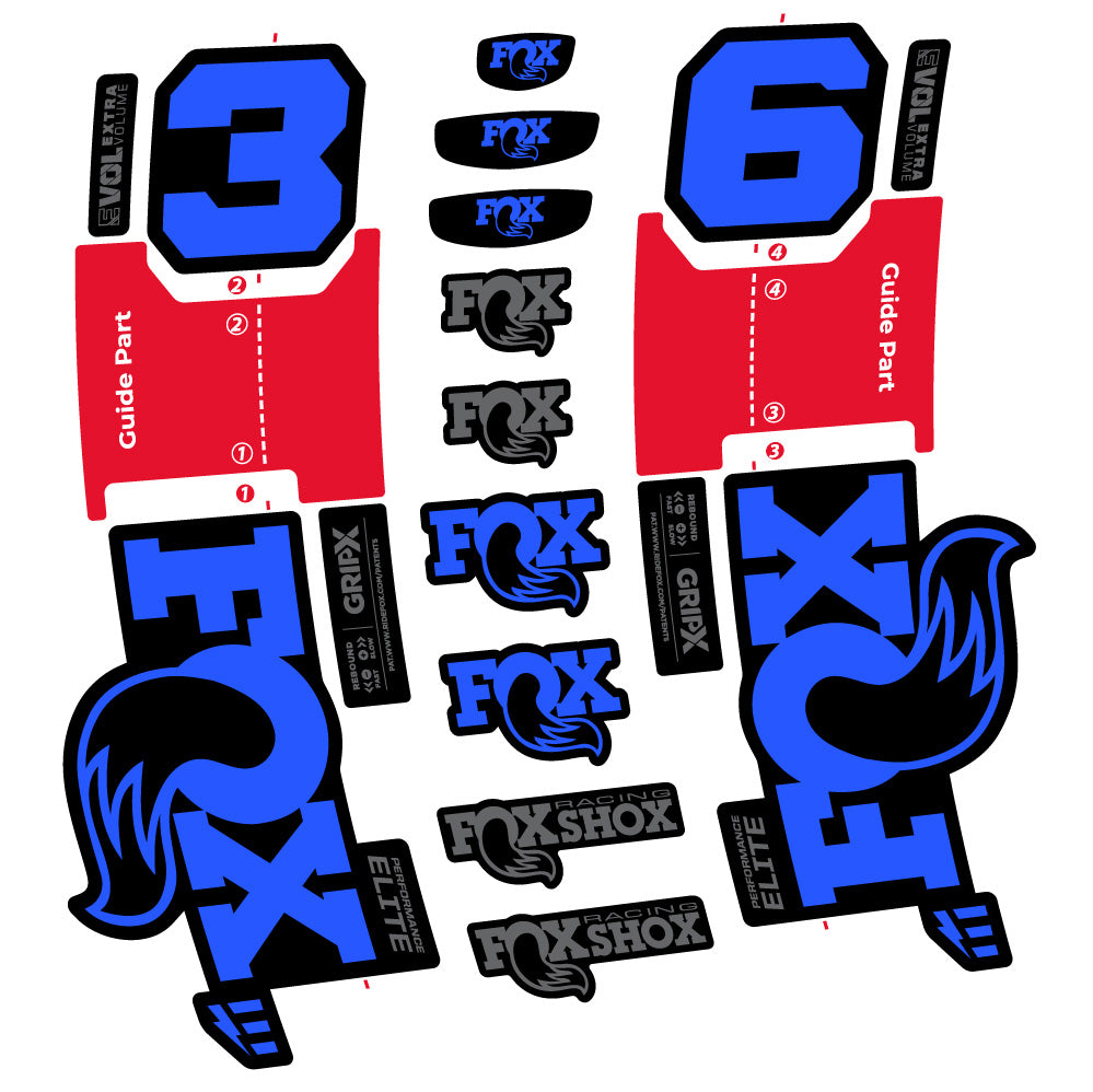 Adesivi Forcella FOX 36 Performance Elite E-Optimized in vinile