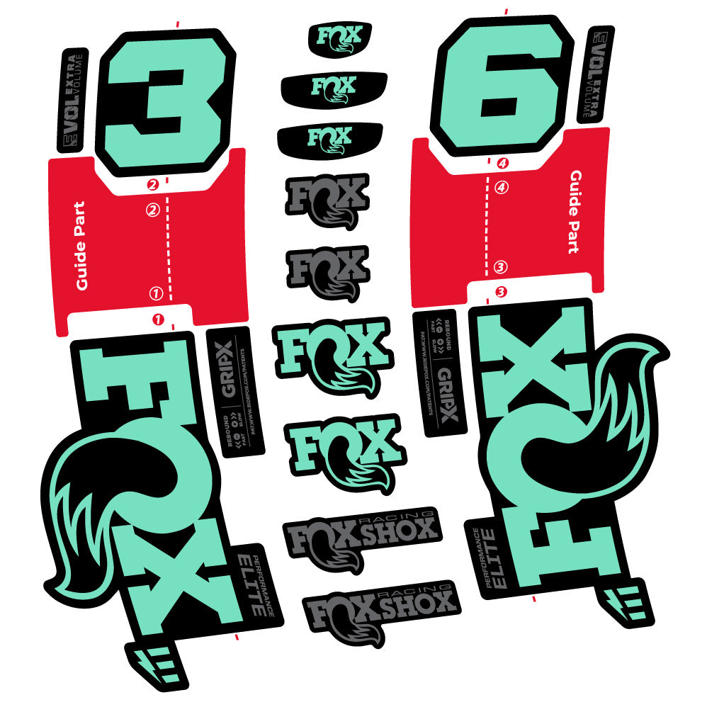Adesivi Forcella FOX 36 Performance Elite E-Optimized in vinile