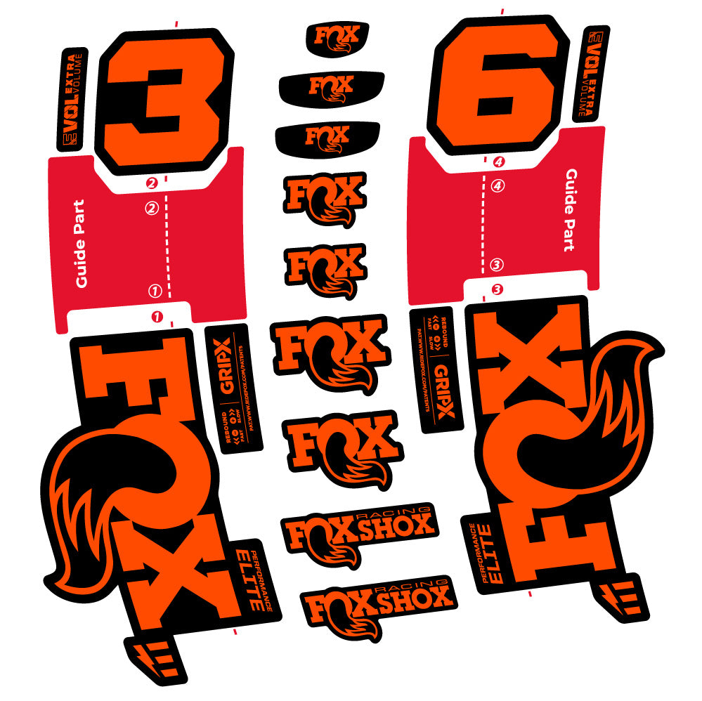 Adesivi Forcella FOX 36 Performance Elite E-Optimized in vinile