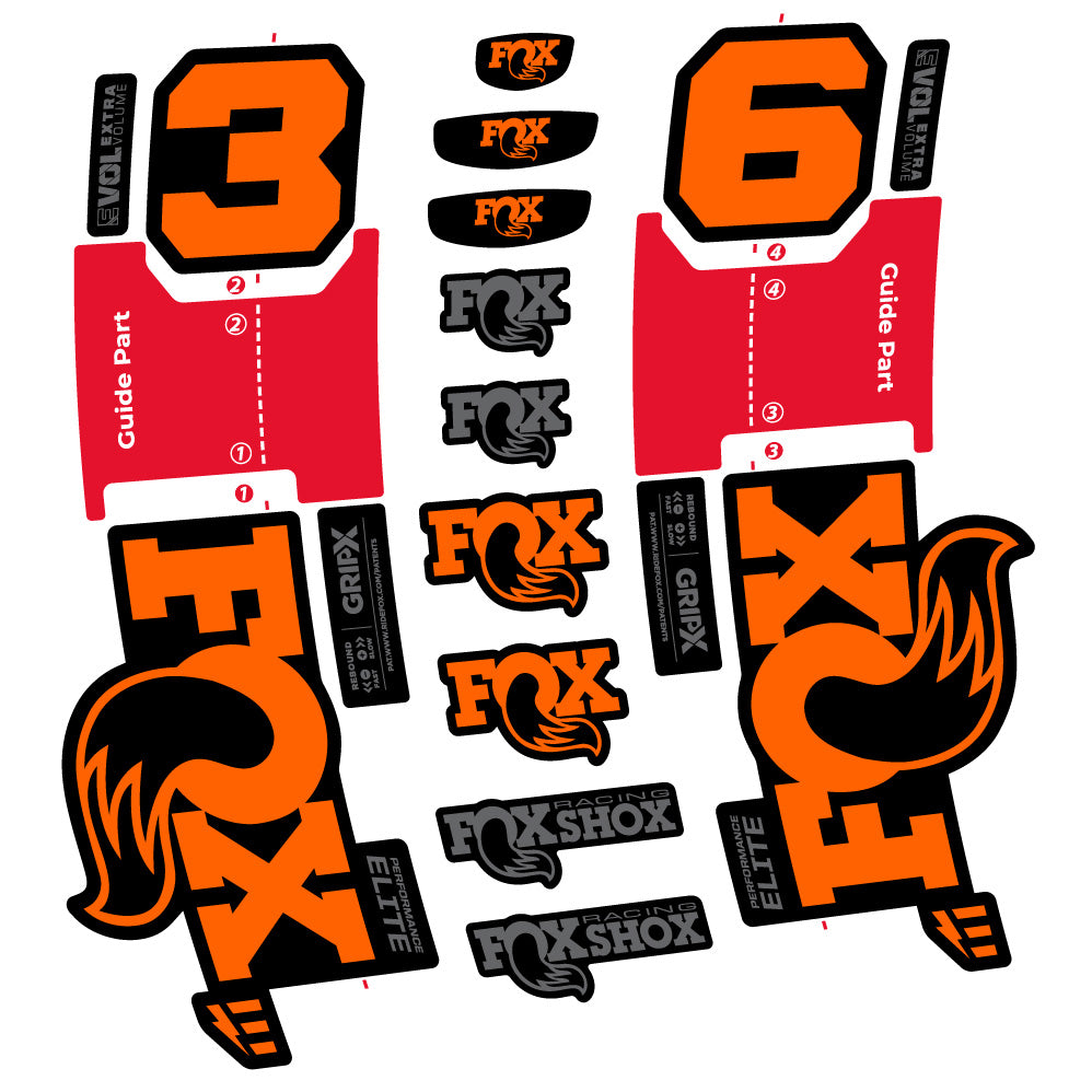 Adesivi Forcella FOX 36 Performance Elite E-Optimized in vinile