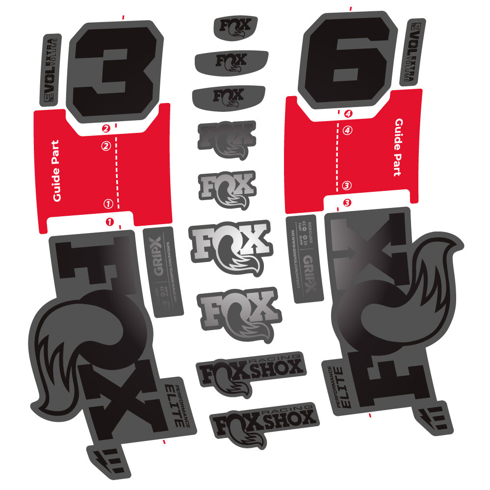 Adesivi Forcella FOX 36 Performance Elite E-Optimized in vinile