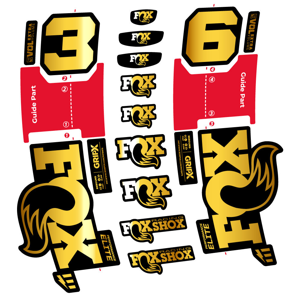 Adesivi Forcella FOX 36 Performance Elite E-Optimized in vinile