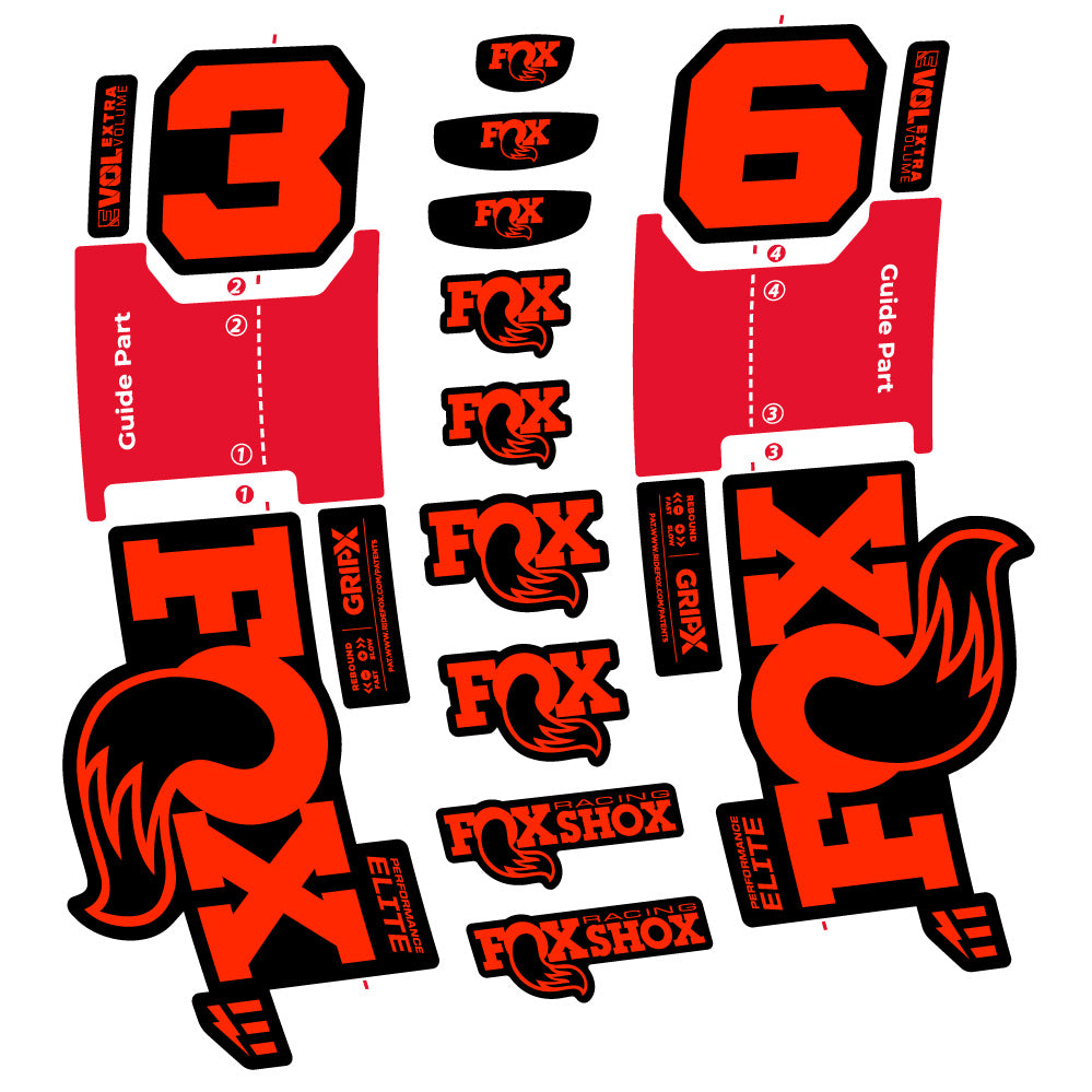 Adesivi Forcella FOX 36 Performance Elite E-Optimized in vinile