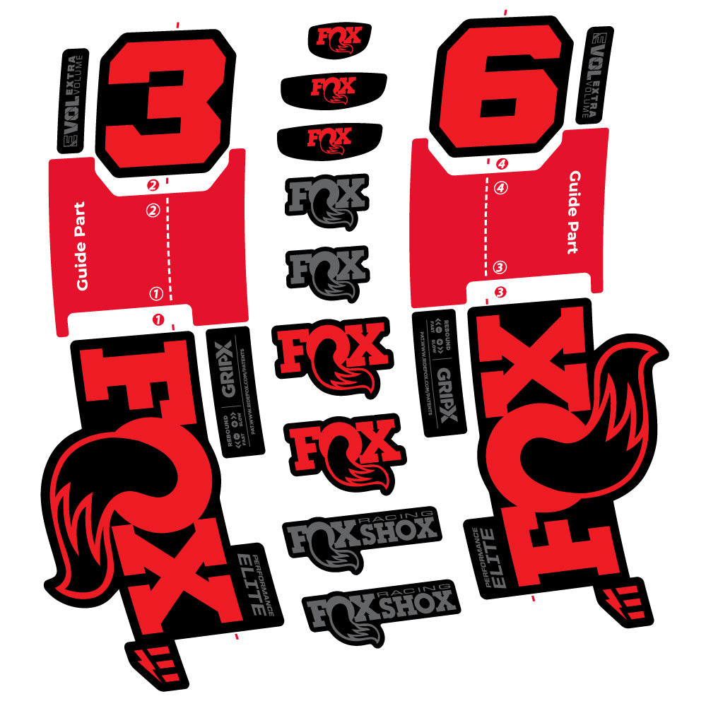 Adesivi Forcella FOX 36 Performance Elite E-Optimized in vinile