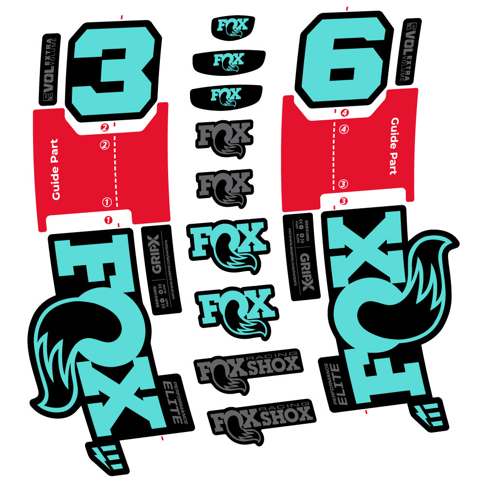 Adesivi Forcella FOX 36 Performance Elite E-Optimized in vinile