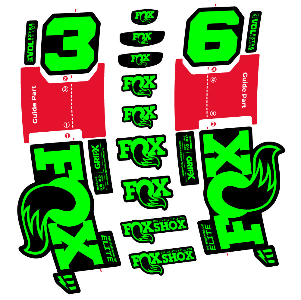 Adesivi Forcella FOX 36 Performance Elite E-Optimized in vinile