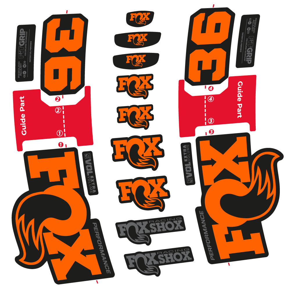 Adesivi Forcella FOX 36 Performance in vinile