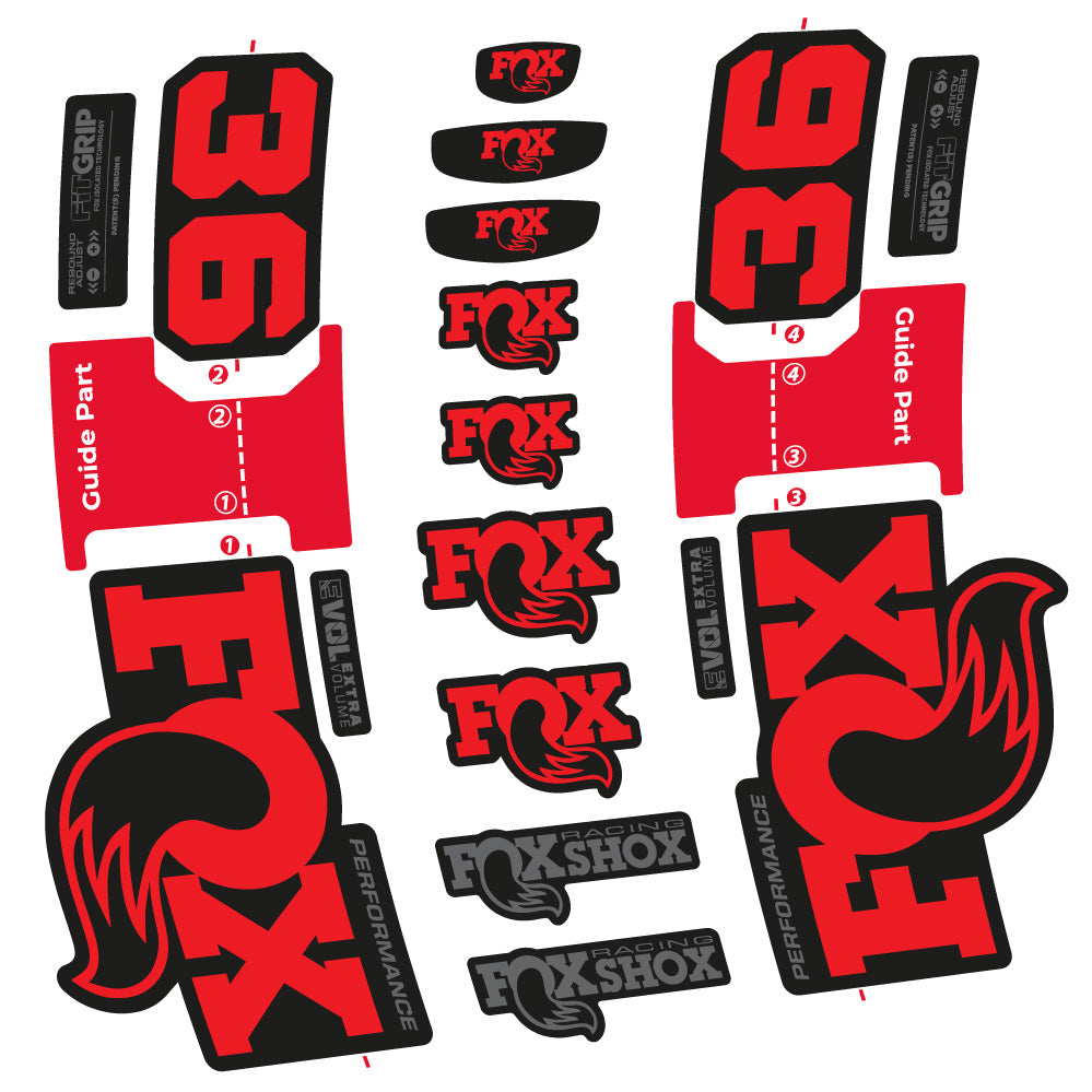 Adesivi Forcella FOX 36 Performance in vinile