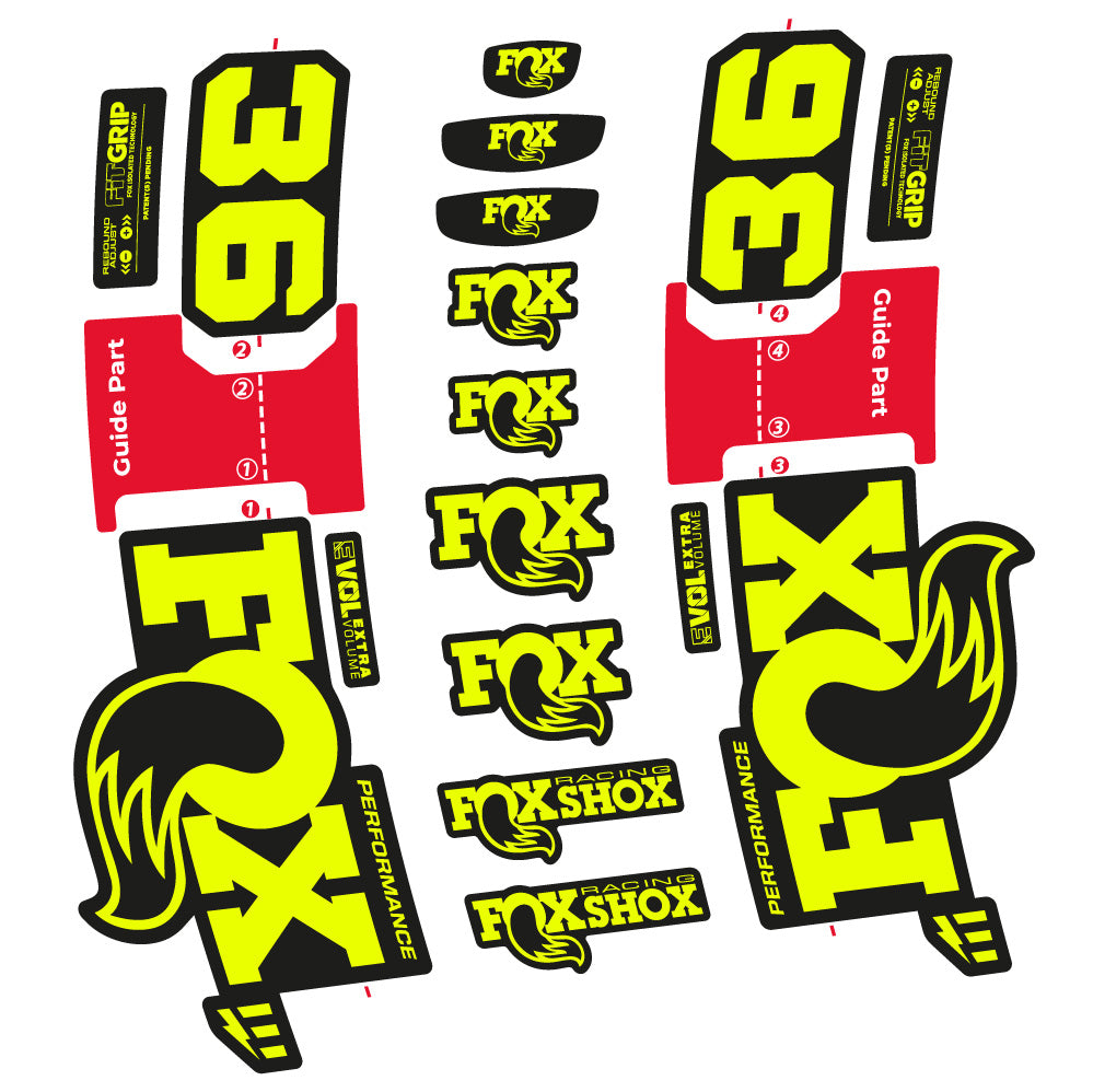 Adesivi Forcella Fox 36 Performance E-Optimized in vinile