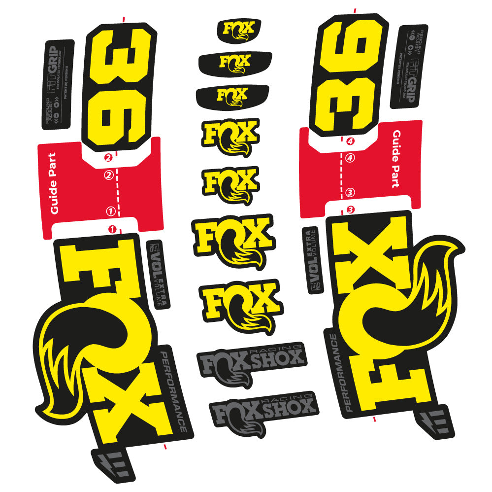 Adesivi Forcella Fox 36 Performance E-Optimized in vinile
