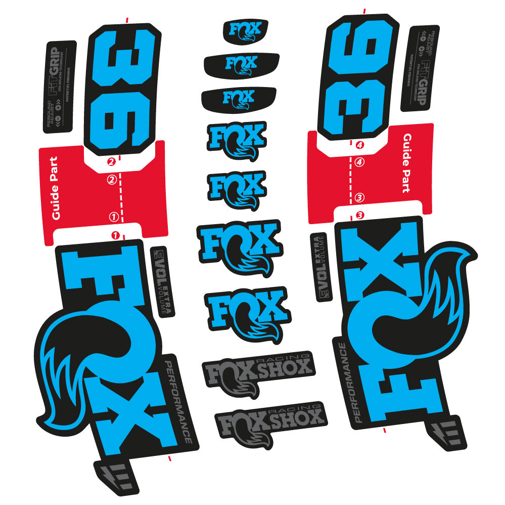 Adesivi Forcella Fox 36 Performance E-Optimized in vinile