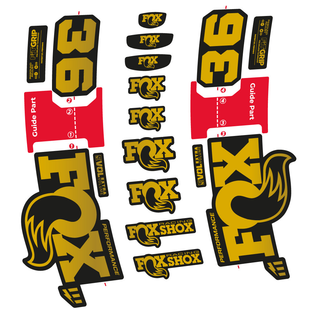 Adesivi Forcella Fox 36 Performance E-Optimized in vinile