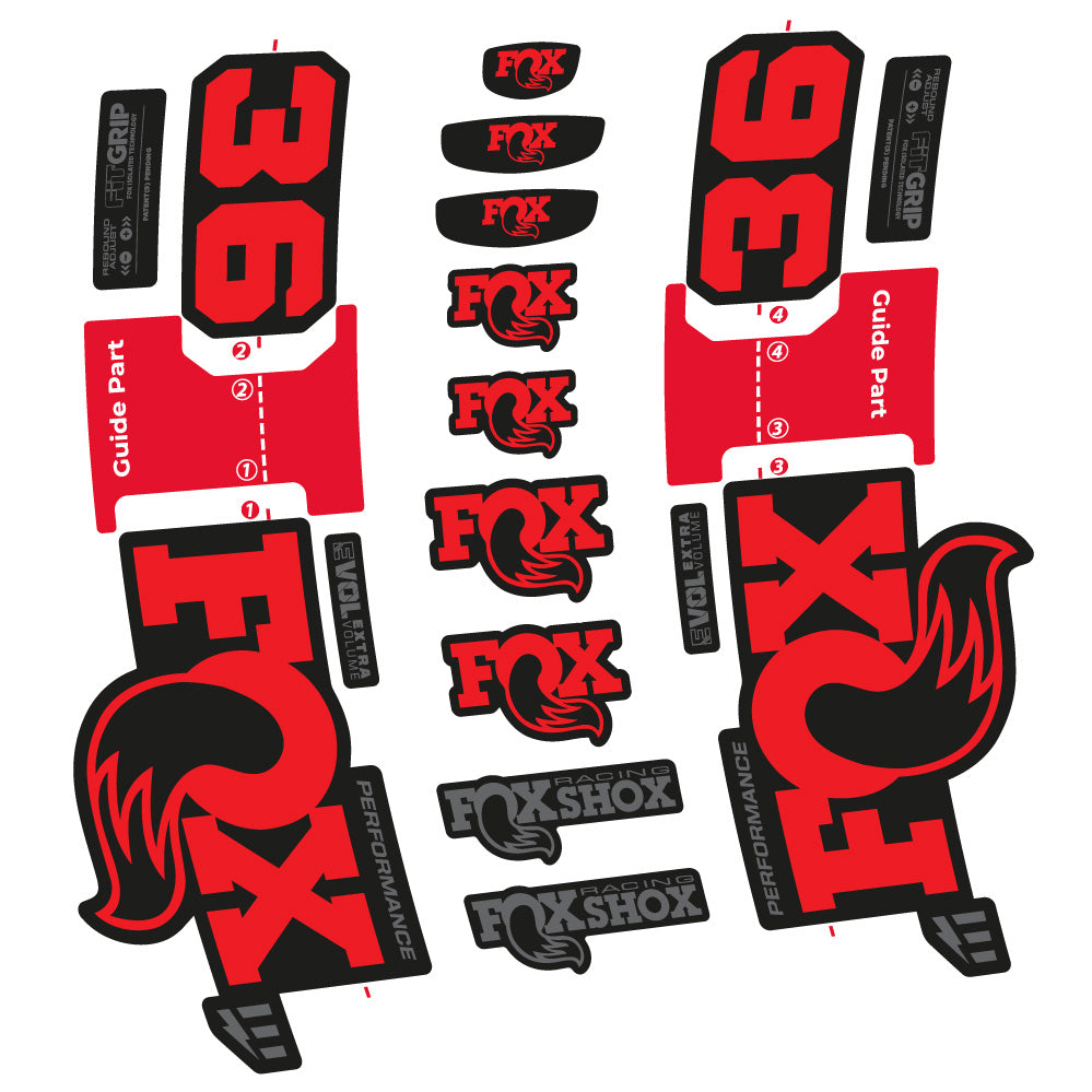 Adesivi Forcella Fox 36 Performance E-Optimized in vinile