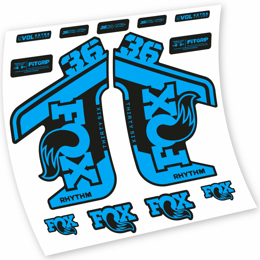 Adesivi Forcella Fox 36 Rhythm 2021-2022 in vinile