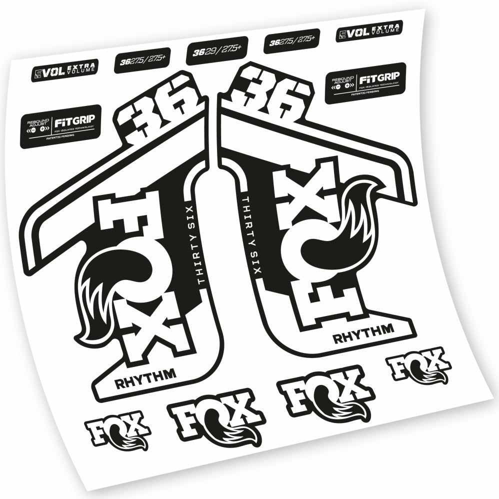 Adesivi Forcella Fox 36 Rhythm 2021-2022 in vinile