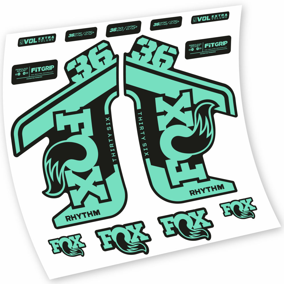 Adesivi Forcella Fox 36 Rhythm 2021-2022 in vinile