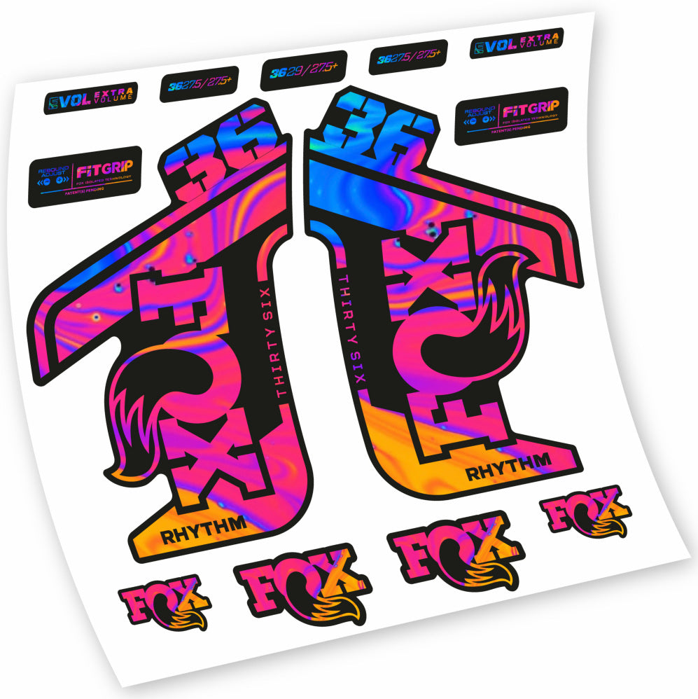 Adesivi Forcella Fox 36 Rhythm 2021-2022 in vinile