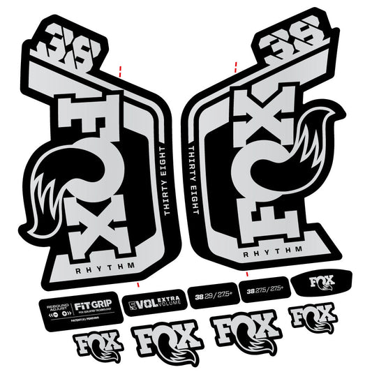 Adesivi Forcella Fox Factory 38 Rhythm 2024 in vinile