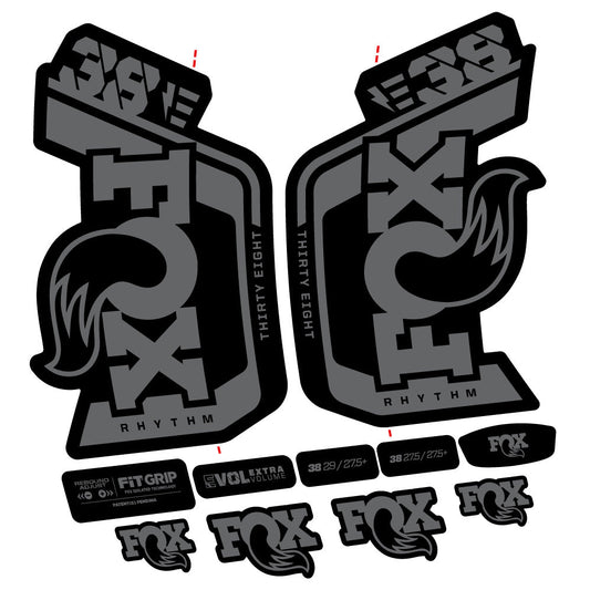 Adesivi Forcella Fox Factory 38 Rhythm E- 2024 in vinile