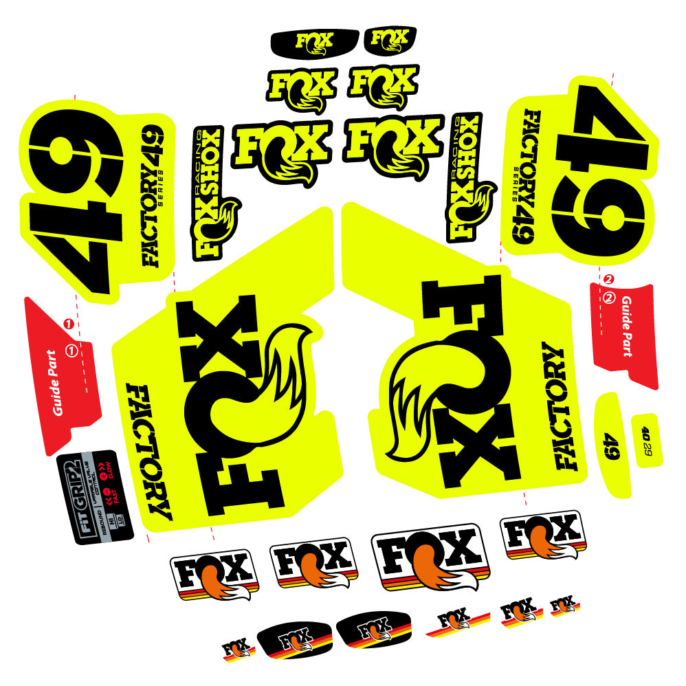 Adesivi Forcella fox 49 factory 2019 in vinile
