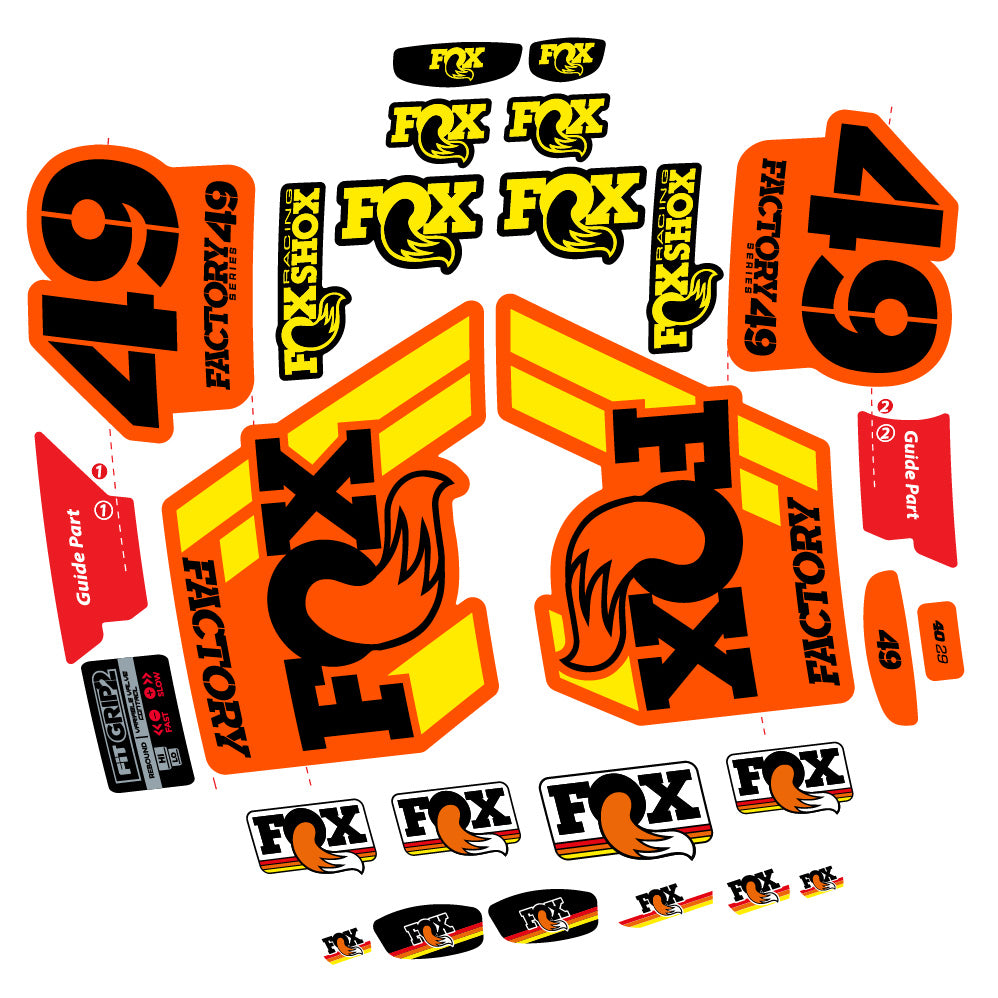 Adesivi Forcella fox 49 factory 2019 in vinile