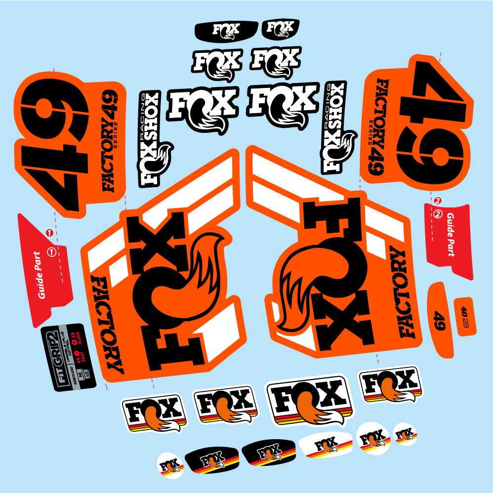 Adesivi Forcella fox 49 factory 2019 in vinile