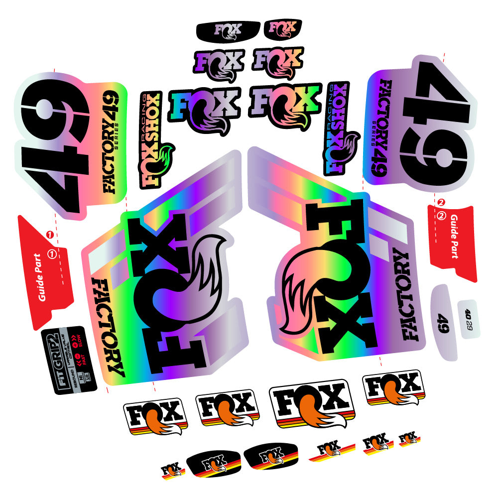 Adesivi Forcella fox 49 factory 2019 in vinile