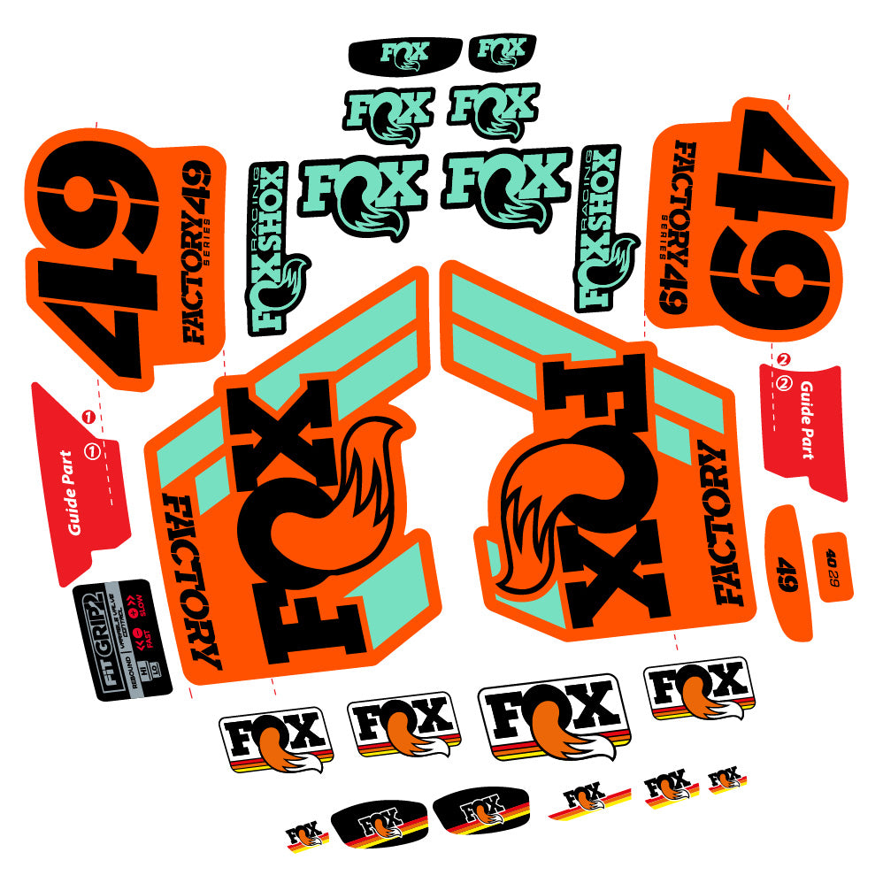 Adesivi Forcella fox 49 factory 2019 in vinile