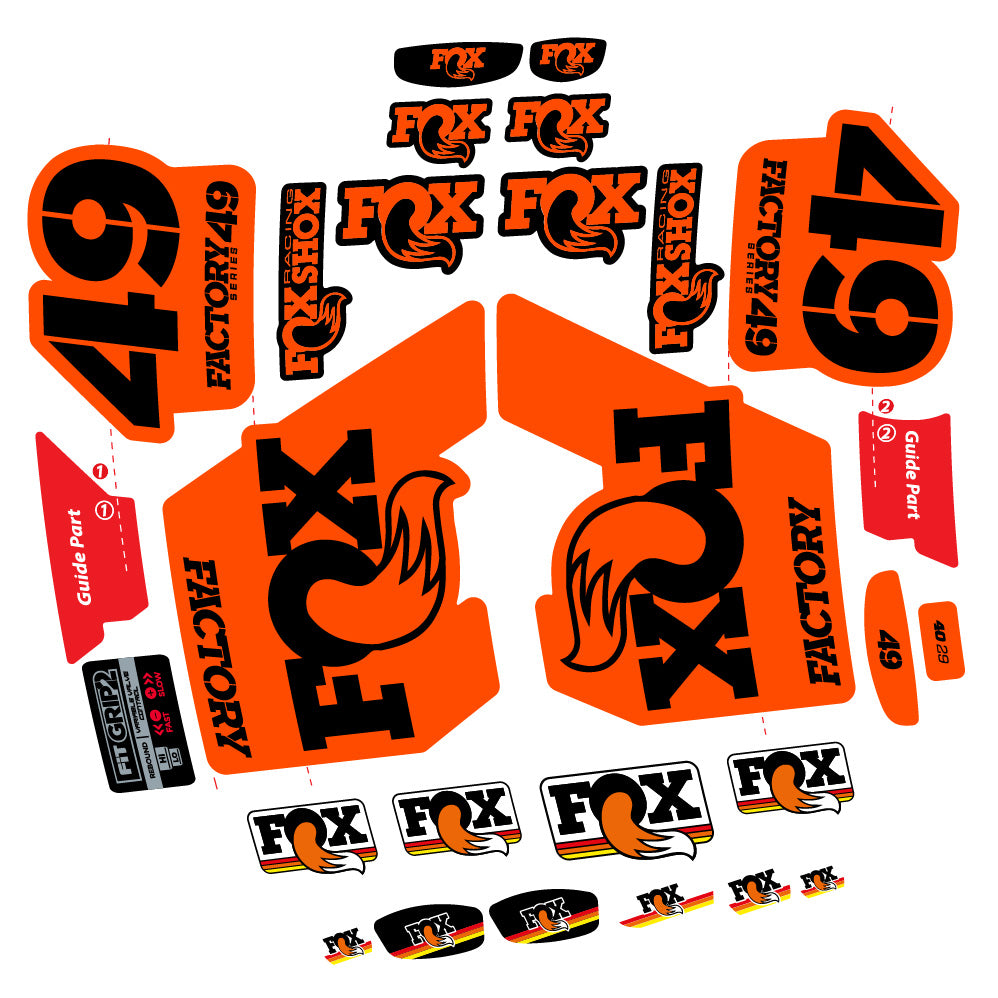 Adesivi Forcella fox 49 factory 2019 in vinile