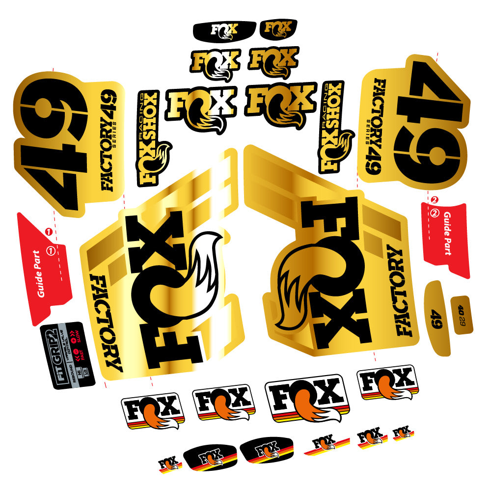 Adesivi Forcella fox 49 factory 2019 in vinile