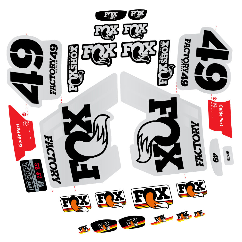 Adesivi Forcella fox 49 factory 2019 in vinile