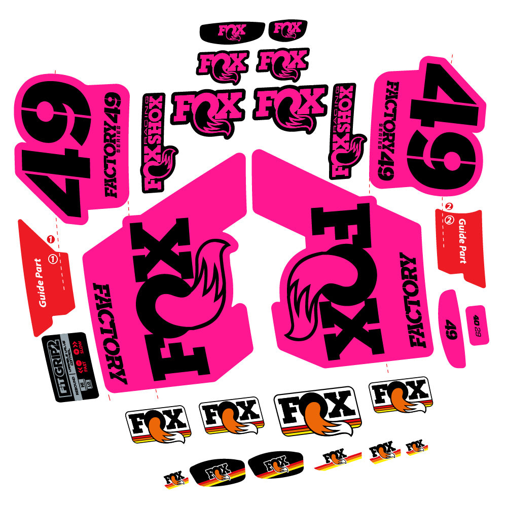 Adesivi Forcella fox 49 factory 2019 in vinile