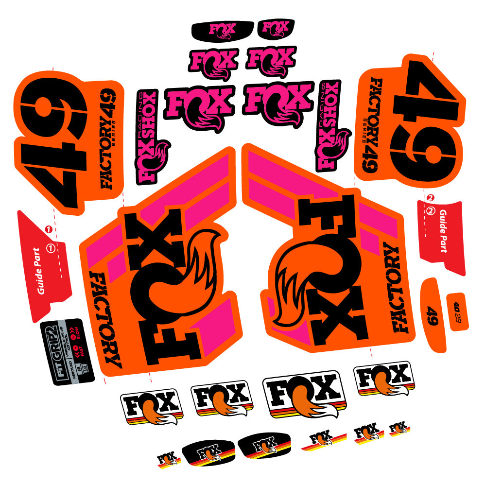 Adesivi Forcella fox 49 factory 2019 in vinile
