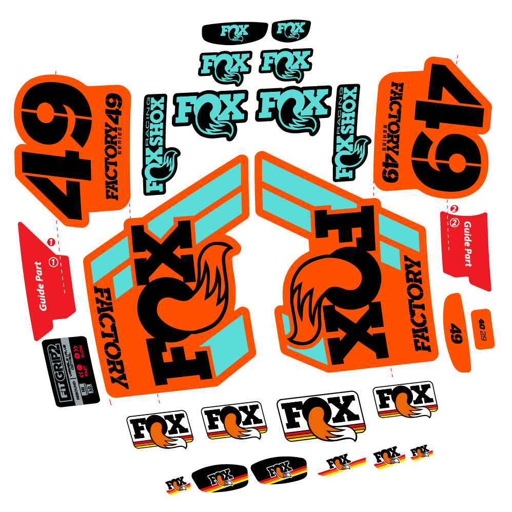 Adesivi Forcella fox 49 factory 2019 in vinile