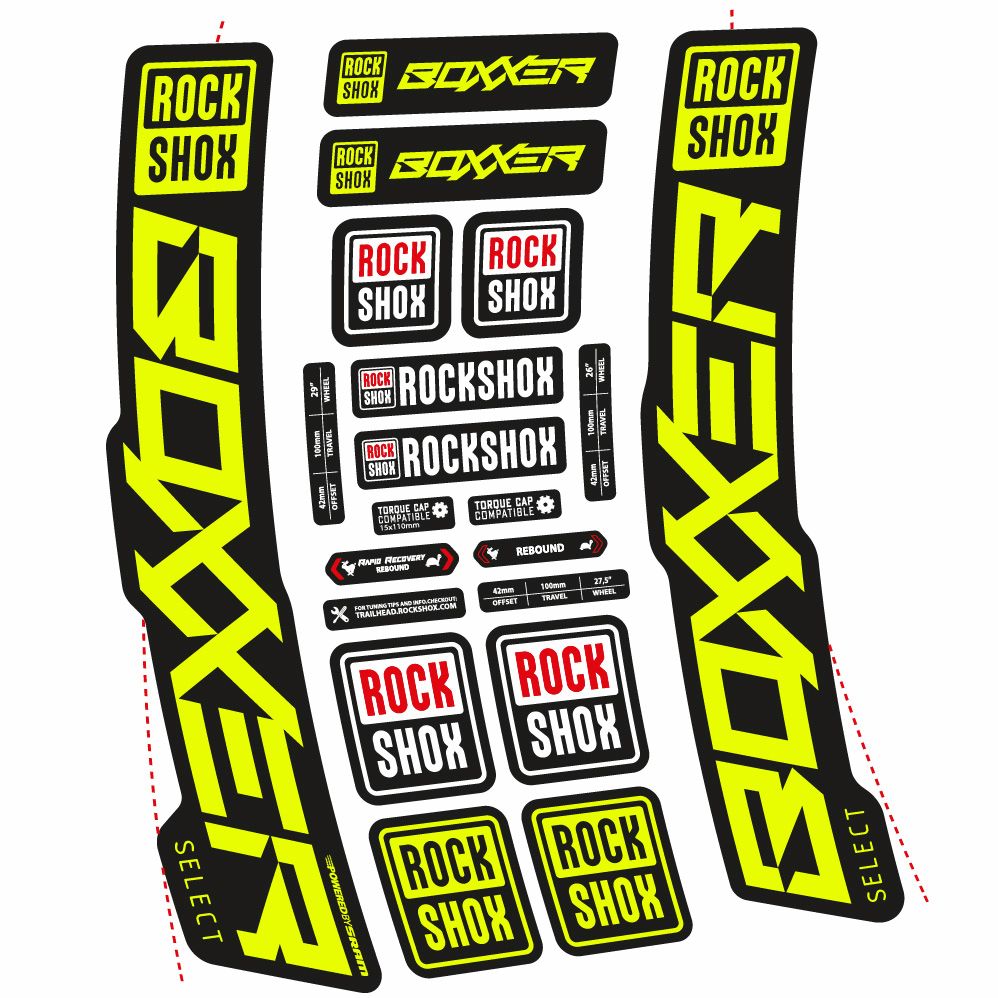 Adesivi Forcella Rock Shox Boxxer Select 2021 in vinile