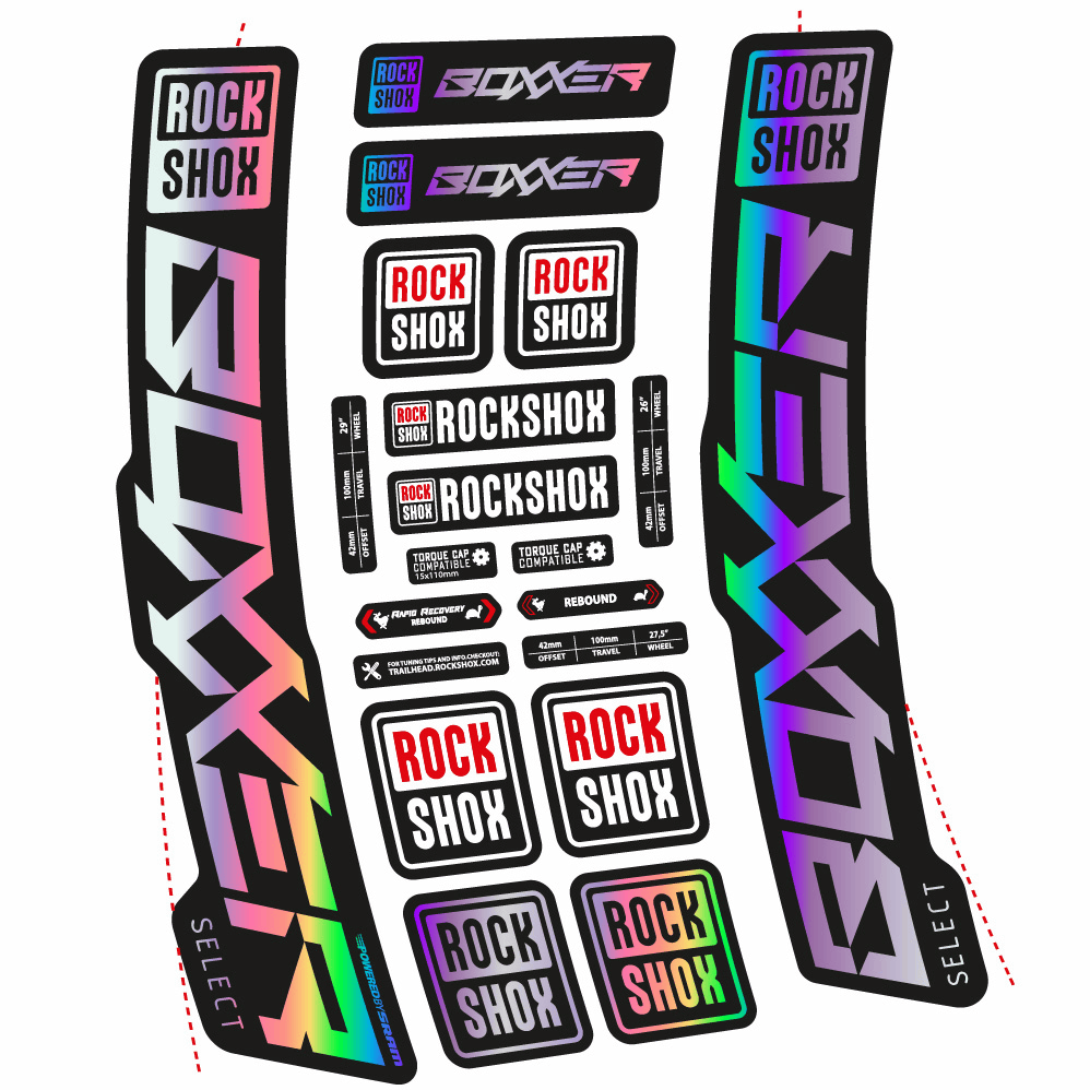 Adesivi Forcella Rock Shox Boxxer Select 2021 in vinile