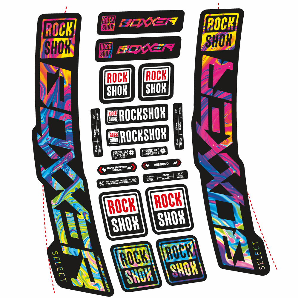 Adesivi Forcella Rock Shox Boxxer Select 2021 in vinile