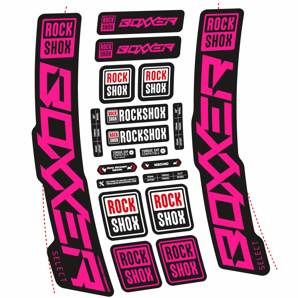 Adesivi Forcella Rock Shox Boxxer Select 2021 in vinile