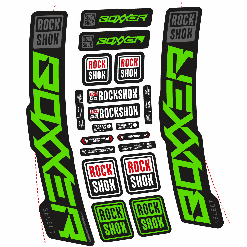 Adesivi Forcella Rock Shox Boxxer Select 2021 in vinile